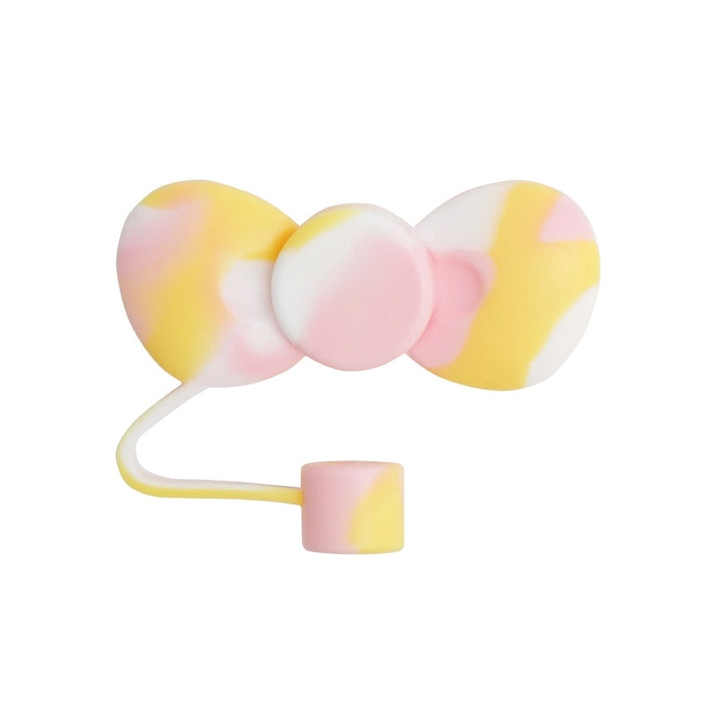 Adorable Bow Knot Silicone Straw Cap 1pc|Straw Accessories
