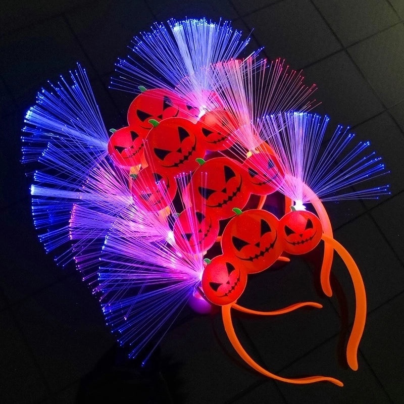 Halloween Pumpkin Ghost Flashing Hair Hoop|Halloween Accessories