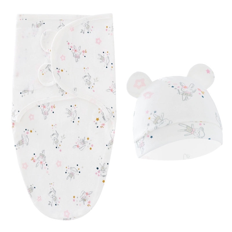 Newborn Baby Spring Sleeping Bag and Hat Set Soft Silkworm Fabric for Delivery Room 8304|Baby Clothing & Accessories