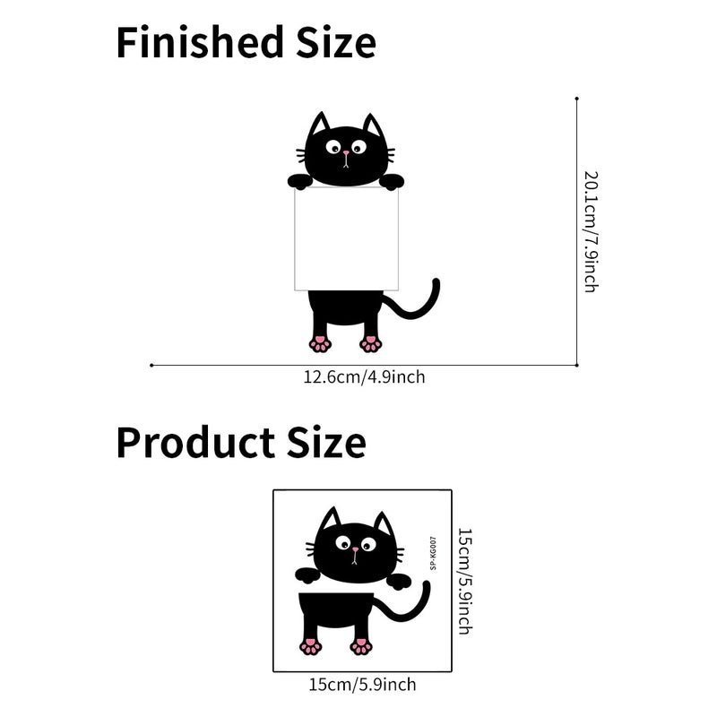 Adorable Cat PVC Wall Switch Sticker Decorative Wall Art|Home Decor Accessories