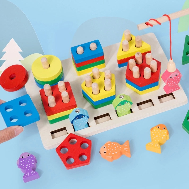 Animal Wooden Building Toys for Babies 0-2 Years | Baby Educational Toys