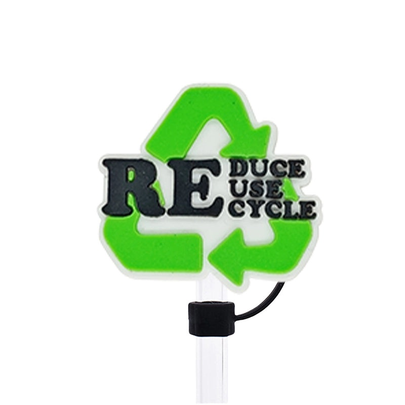 Adorable Alphabet Silicone Straw Caps 10 Pieces/Set|Drinkware Accessories