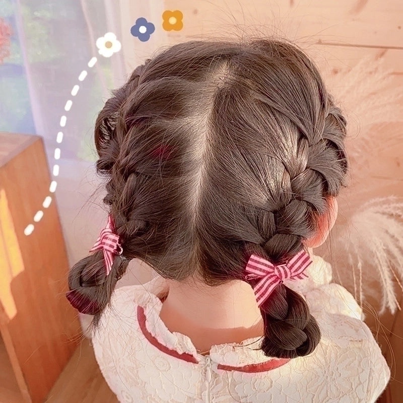 3 Pcs Baby Bow Hair Clips for Girls Cute Korean Style Small Hairpins | Kids Hair Accessories