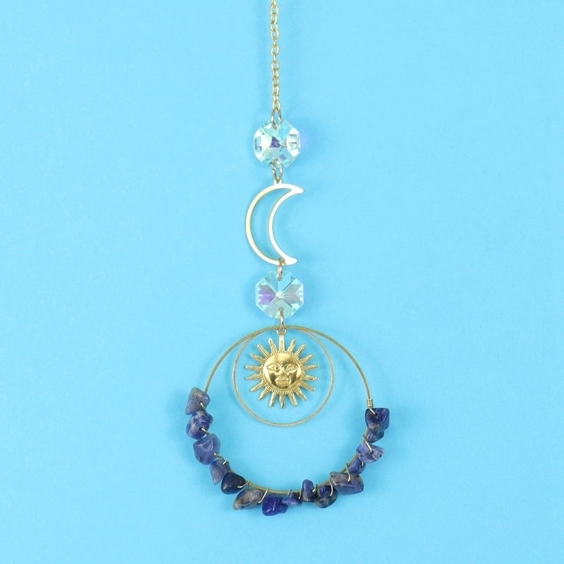 Sun and Moon Crystal Metal Pendant Stylish Jewelry Accessory | Necklaces & Pendants