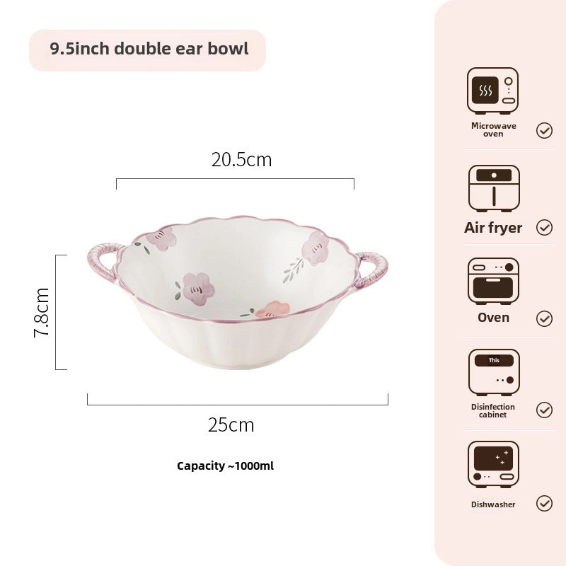 Purple Ceramic Bowl and Dish Set with Chopsticks | Kitchen & Dining