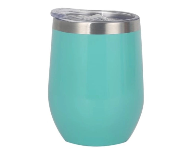 Stylish Stainless Steel Thermos Cup with Stripe and Solid Color Design | Drinkware & Thermoses