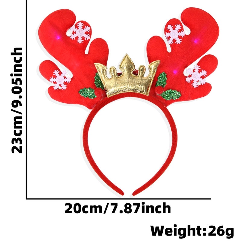 Christmas Reindeer Antlers Hair Band for Party Costume Props | Festival Accessories