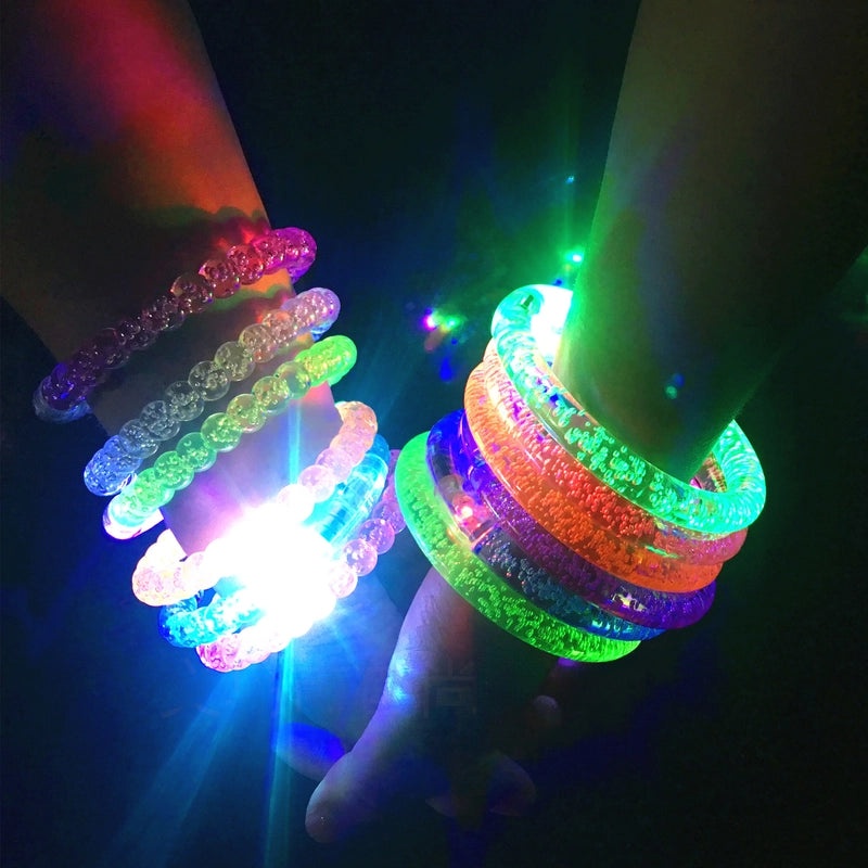 Colorful LED Acrylic Luminous Bracelet Flashing Wristband Small Gift Toy | Accessories & Jewelry