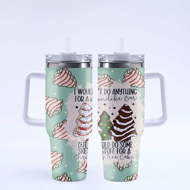 Christmas Tree Santa Claus Stainless Steel Thermos Cup 304 Durable Xmas Gift | Drinkware & Thermoses