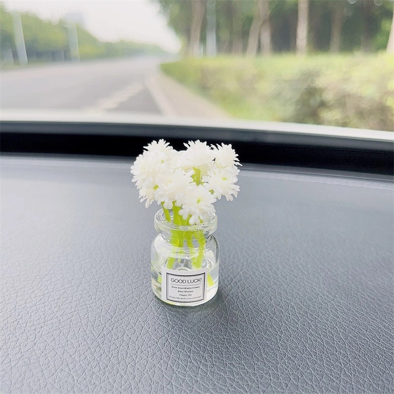 Elegant Minimalist Flower Glass Ornaments for Women|Home Decor Accessories