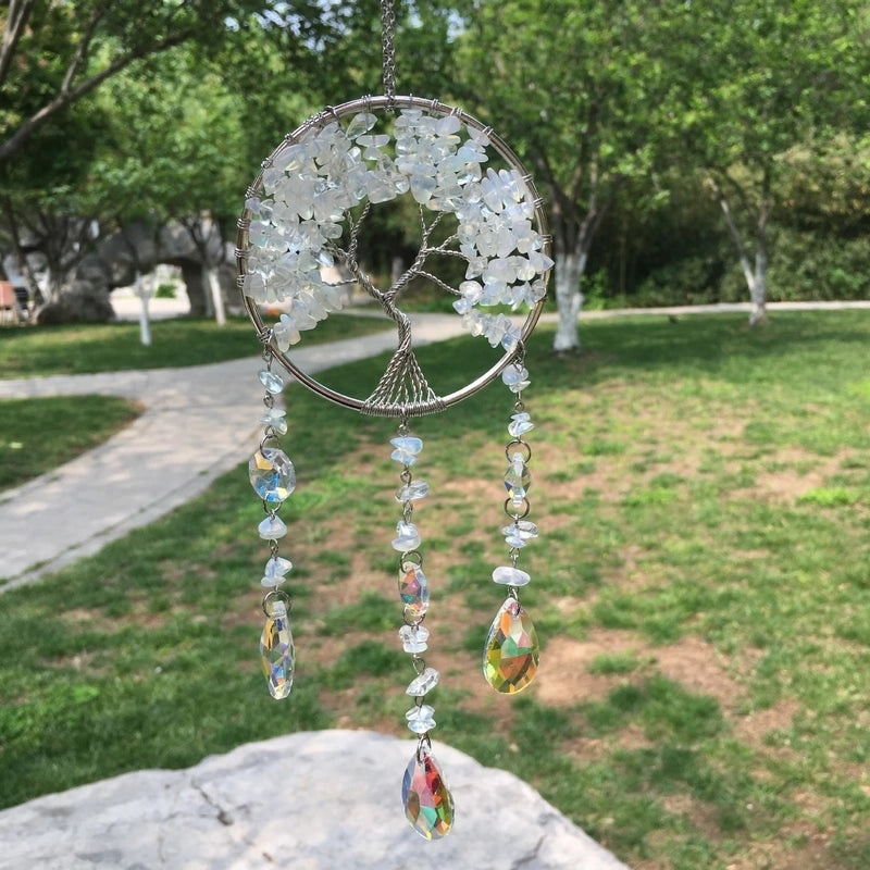 Colorful Pastoral Style Crystal Wind Chime Decoration | Home Decor Accessories