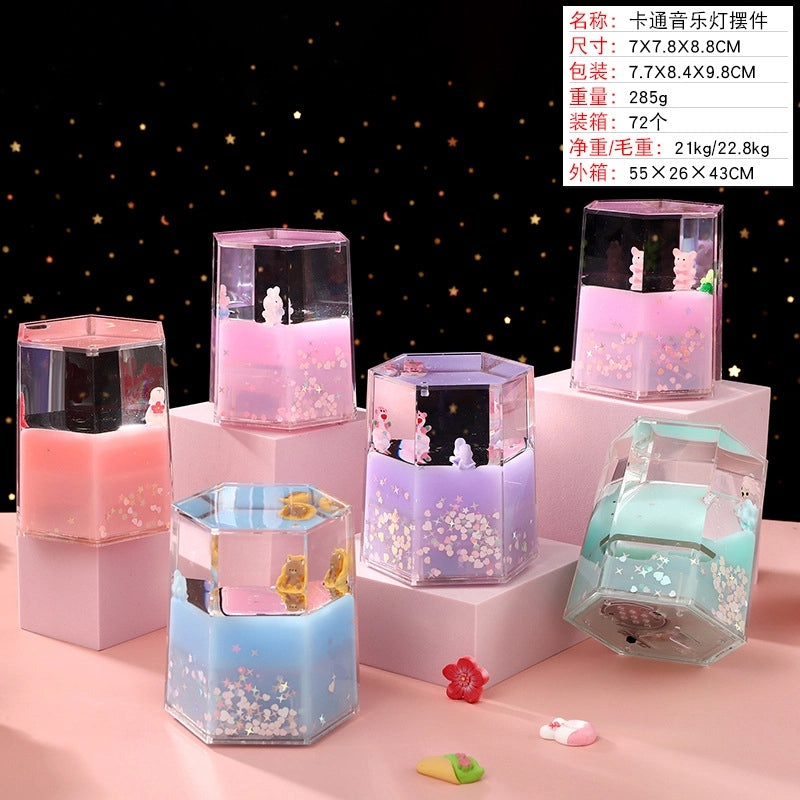 Creative Cartoon Liquid Oil Drop Ornament Transparent Acrylic Pressure Relief Craft|Home Decor Gifts