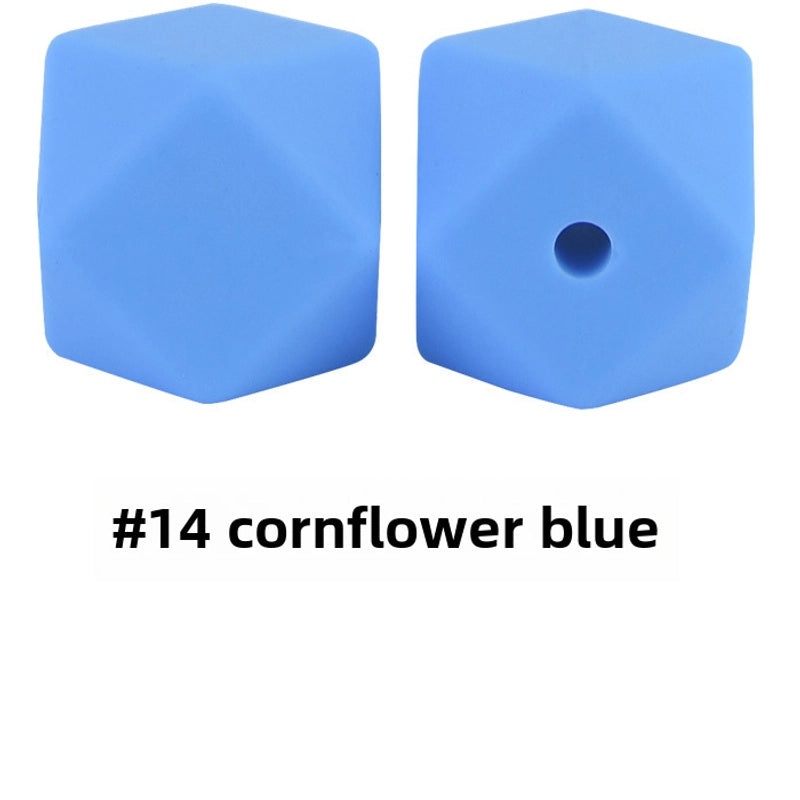 17mm Silicone Octagonal Beads for Pacifier Chains DIY Accessories | Baby & Mom Essentials