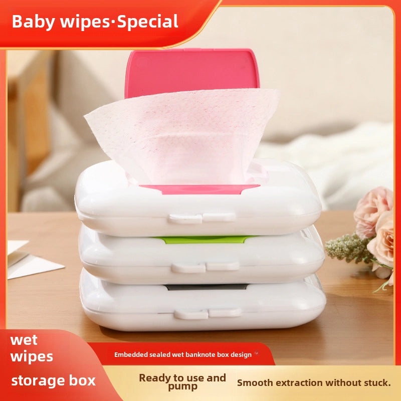 Portable Baby Wet Tissue Holder for Travel Stroller and Bed | Baby Care Accessories