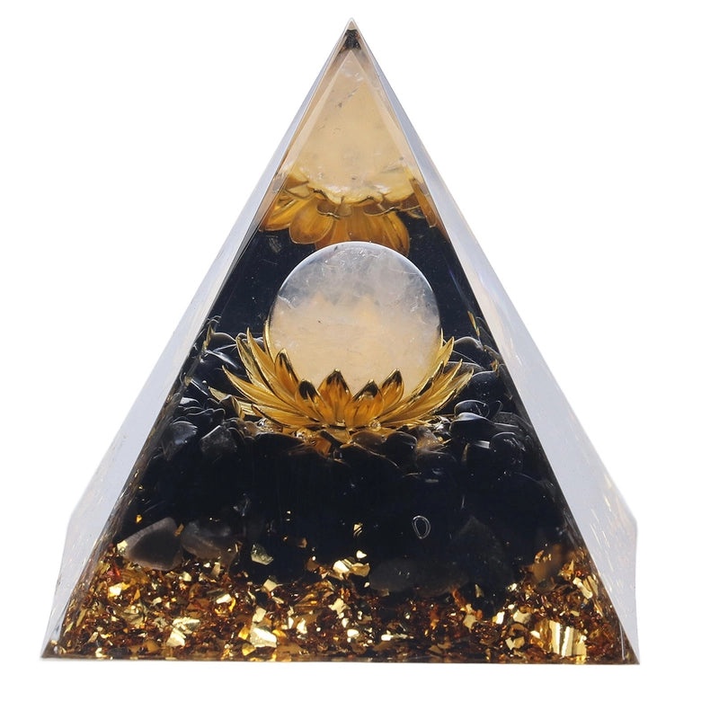 Minimalist Resin Crystal Pyramid Ornament|Home Decor Accessories