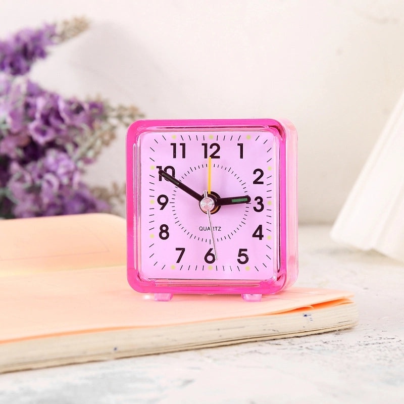 Transparent Square Candy Color Alarm Clock for Students | Home Decor