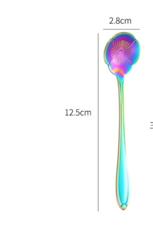 Elegant Floral Stainless Steel Spoon | Kitchen Utensils