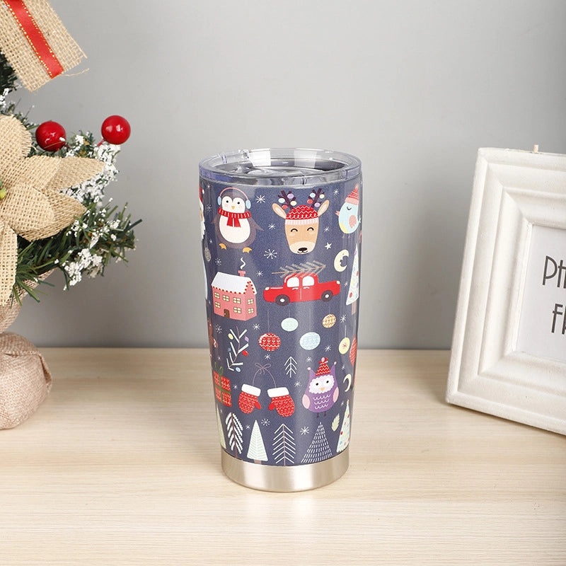 Christmas Vacation Cartoon Stainless Steel Water Bottle 1 Piece | Drinkware & Water Bottles
