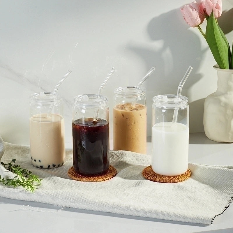 Stylish Solid Color Borosilicate Glass Water Bottle - Durable and Lightweight | Drinkware & Water Bottles