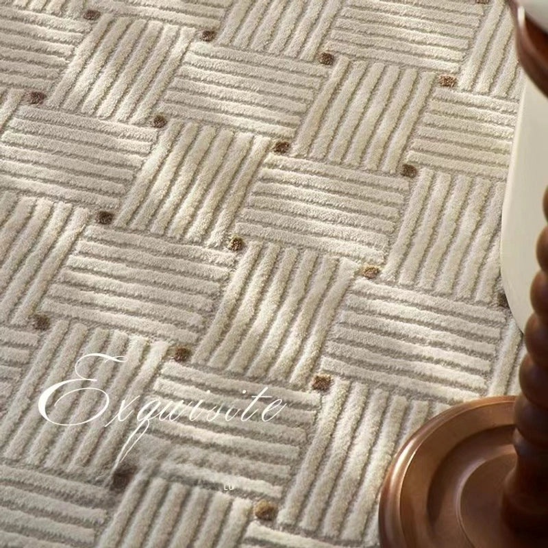 Japanese Wool Blend Short Hair Carpet for Living Room Bedroom Coffee Table Area Rug|Home Decor & Rugs