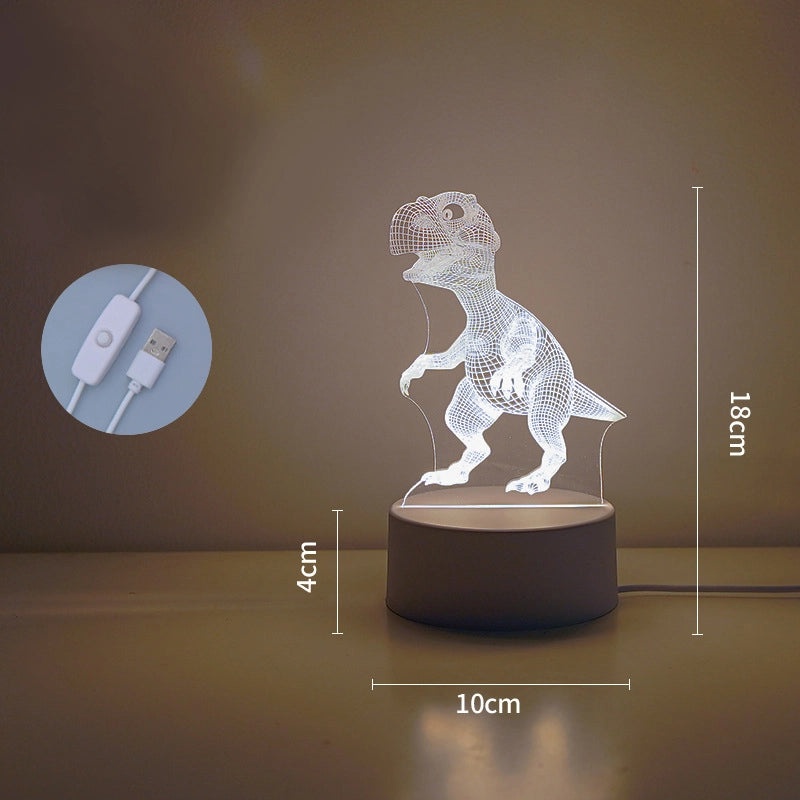 Creative LED Atmosphere Night Light Kids Gift 3D Table Lamp with Custom Logo Lettering|Home Decor & Lighting