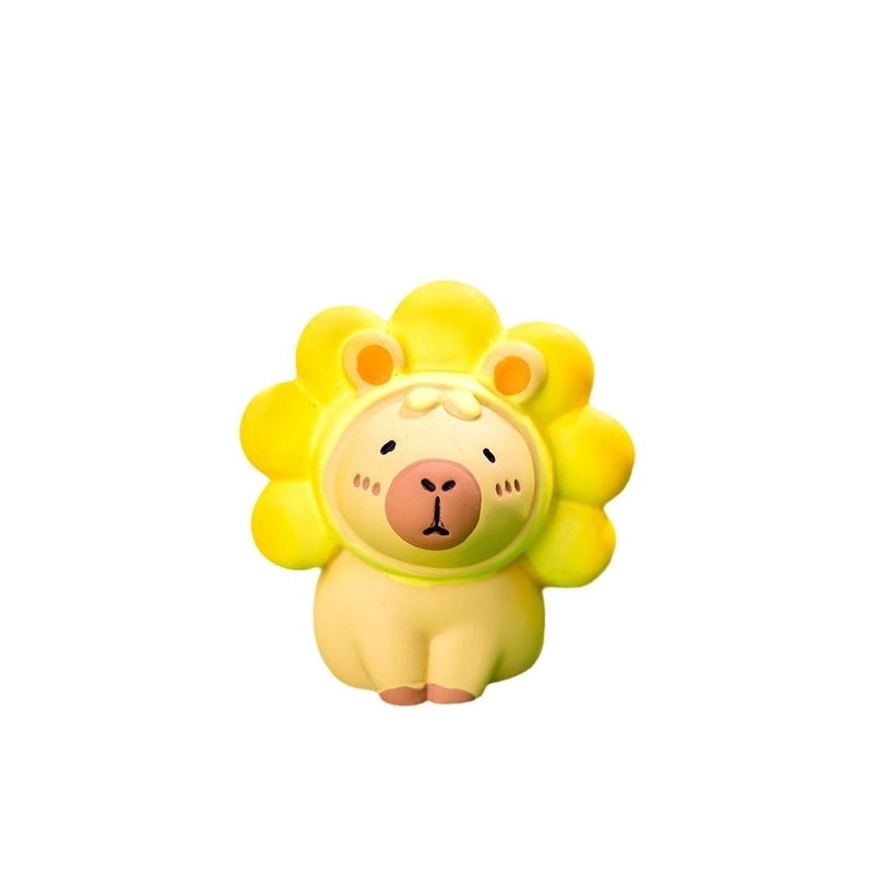 Realistic Capybara Figurine Resin Animal Model Toy | Animal Figurines & Collectibles