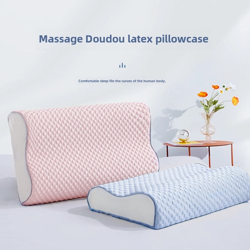 Cooling Latex Massage Beanie Pillowcase Memory Foam Soft Thin Summer Home Use|Home & Living Pillows