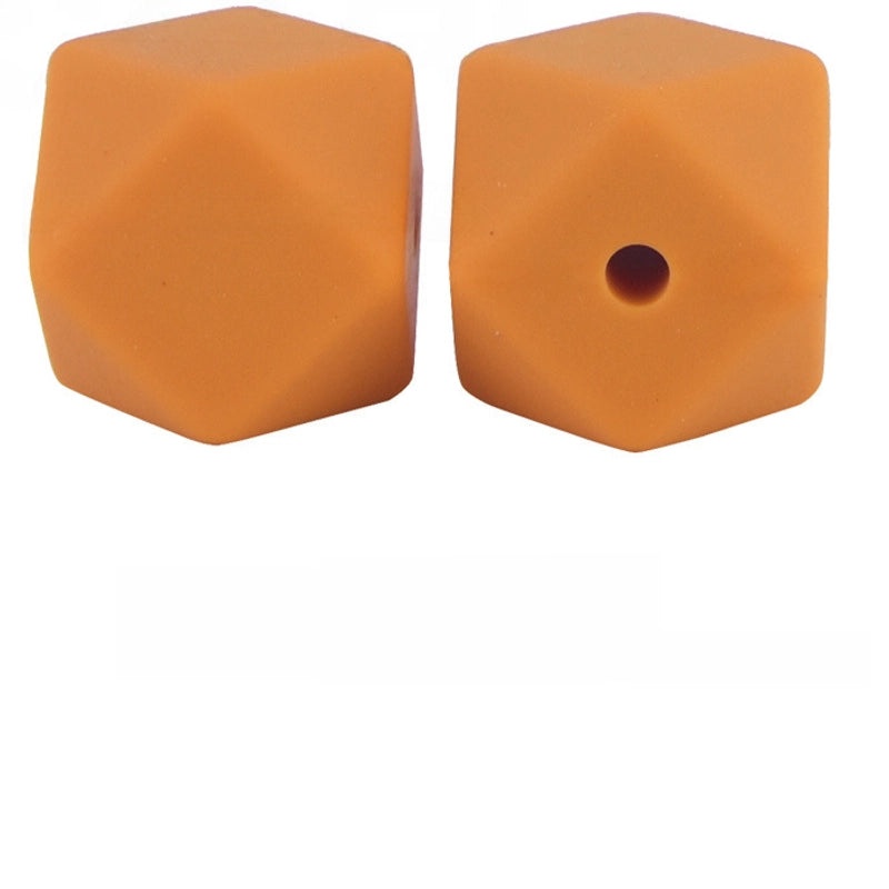 17mm Silicone Octagonal Beads for Pacifier Chains DIY Accessories | Baby & Mom Essentials