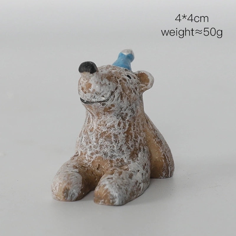 Adorable Cartoon Resin Figurines Decorative Artificial Ornaments for Home|Home Decor