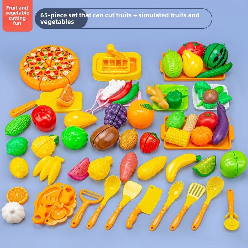 儿童厨房玩具海鲜水果蔬菜烧烤火锅仿真食品套装|儿童玩具