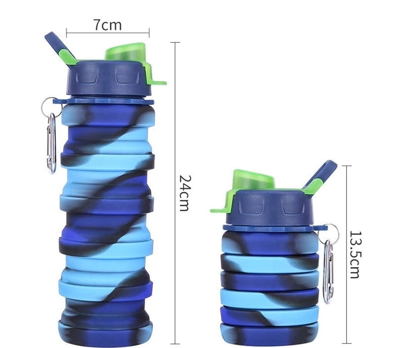 Camouflage Pattern Silicone Water Bottles | Drinkware & Hydration Accessories