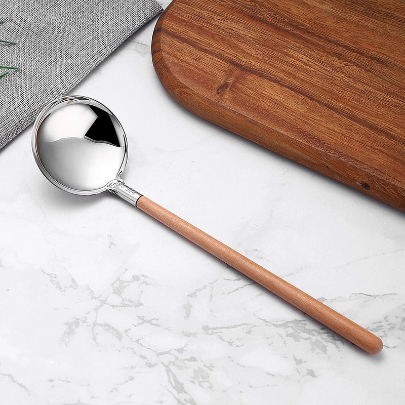 Elegant Solid Color Stainless Steel Spoon for Everyday Use|Kitchen & Dining Utensils