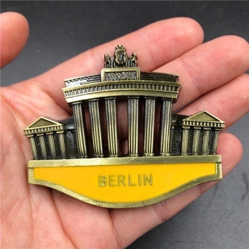 3D Metal Refrigerator Magnets Set - Switzerland Singapore Australia Italy France Travel Souvenirs|Home Decor Magnets