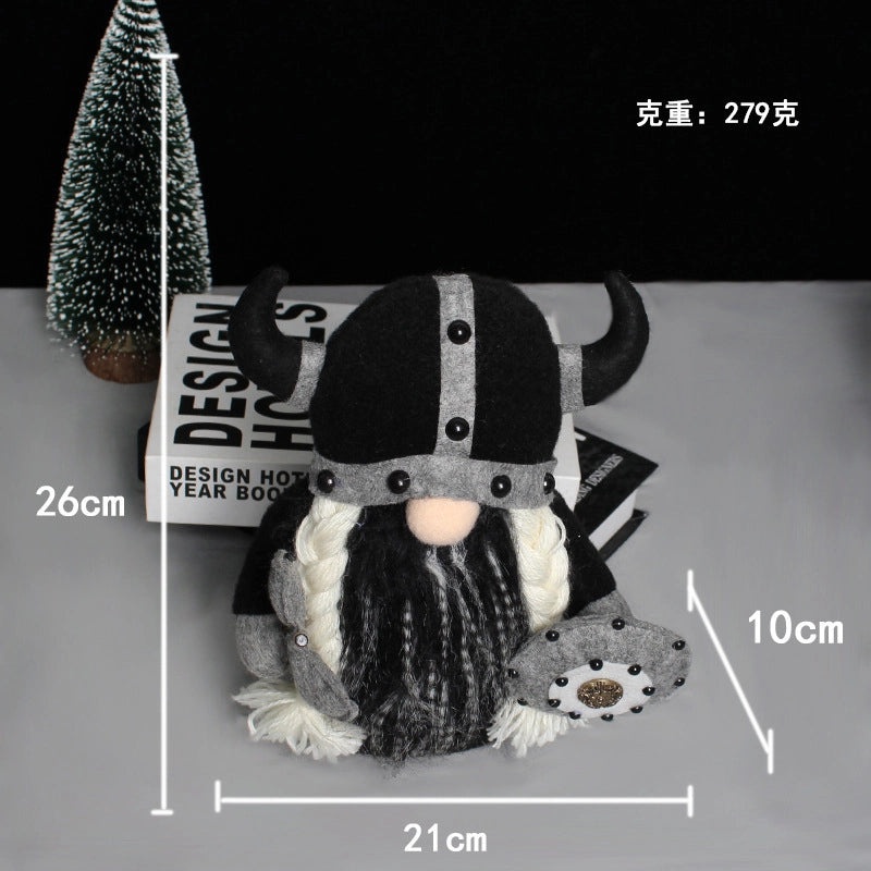 Viking Warrior Gnome Figurine for Cartoon Home Decor|Home Decor & Figurines