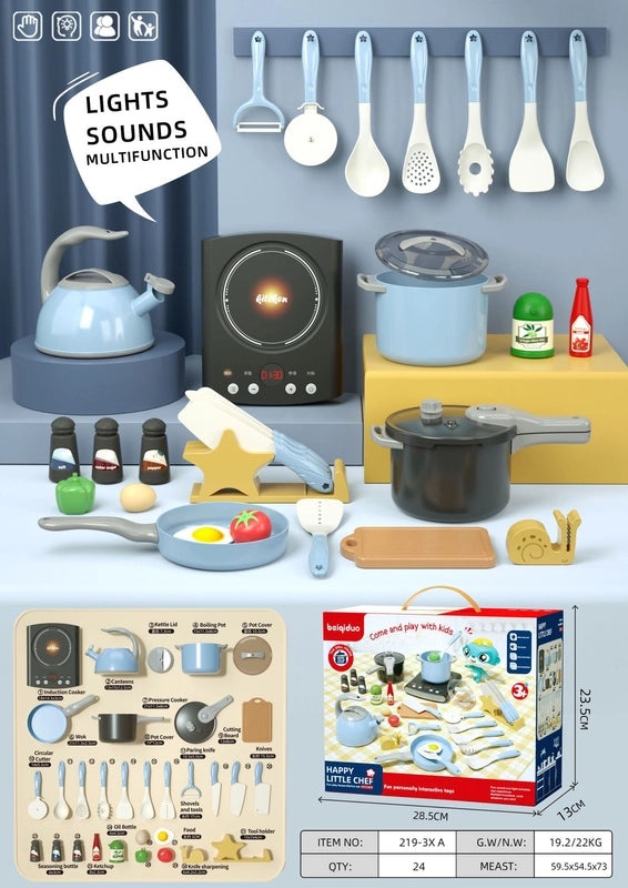 Cartoon Kitchen Playset Plastic Toys for Kids | Toys & Games