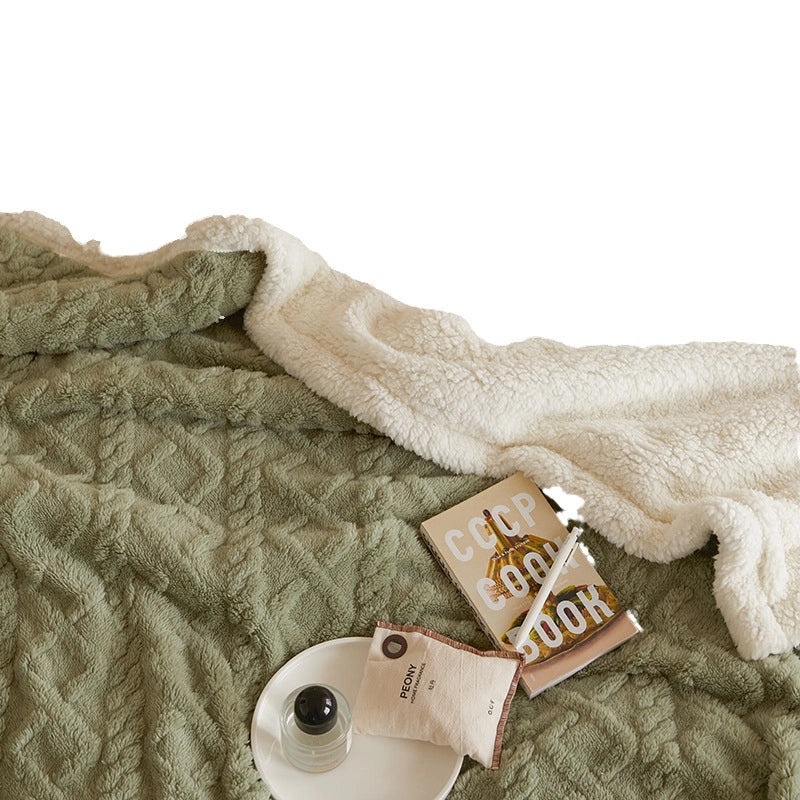 Soft Lambswool Velvet Blanket for Winter | Home & Living Textiles