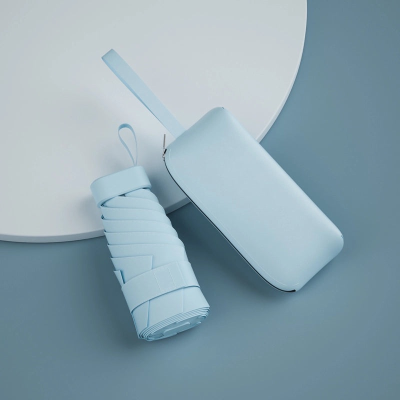 Ultra Light 60% UV Protection Folding Sun Umbrella for Women | Portable Pocket Sunshade with Custom Logo | Promotional Item | Fashion Accessories