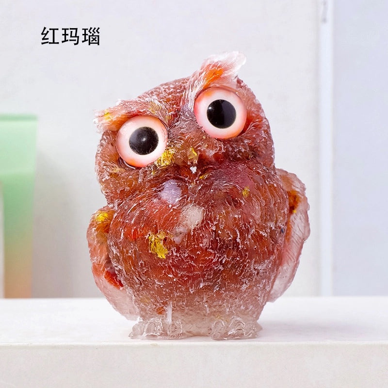 Minimalist Owl Crystal Figurine Decorative Ornament|Home Decor