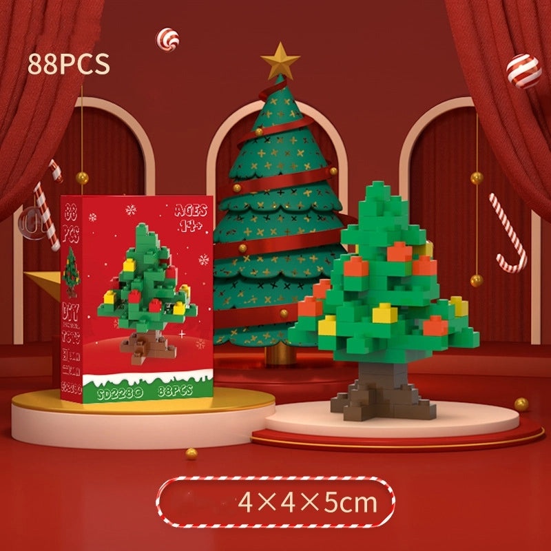 Christmas Mini Diamond Blocks Puzzle Toys Santa Claus & Christmas Tree Building Set|Toys & Games