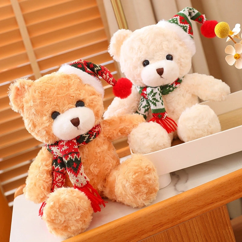 Christmas Plush Bear Stuffed Animal Soft PP Cotton Toy Gift for Kids|Stuffed Animals & Plush Toys