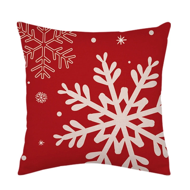 Holiday Linen Christmas Pillow Cover Single-sided Decorative Cushion Case|Home Decor