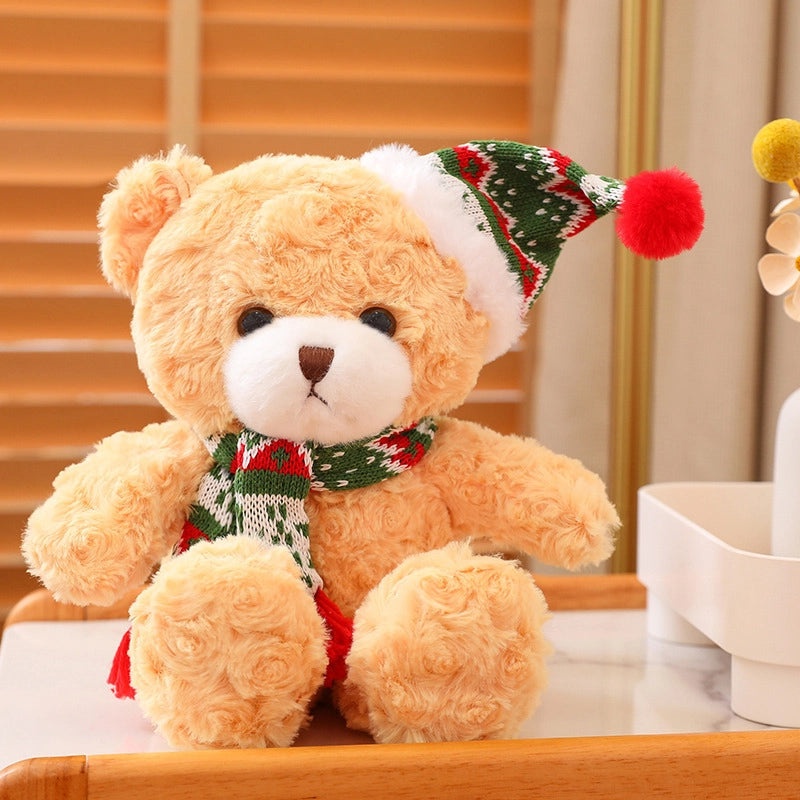 Christmas Plush Bear Stuffed Animal Soft PP Cotton Toy Gift for Kids|Stuffed Animals & Plush Toys