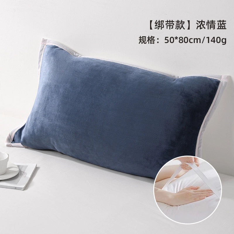 Mao Mao Rain Thickened Flannel Pillow Towel Soft Skin-friendly Dormitory Home Essential|Home Textiles & Bedding