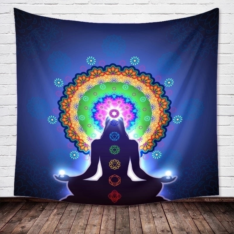 India Buddha Yoga Wall Hanging Tapestry | Home Decor