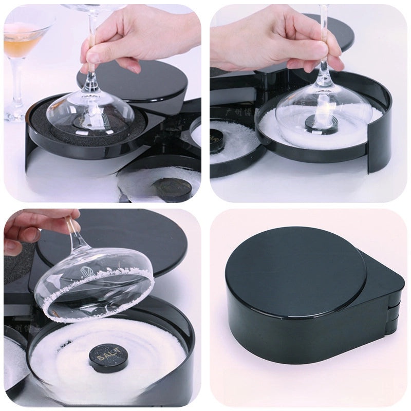 Three-Layer Bartender Seasoning Box Plastic Salt Sugar Cocktail Mixer Organizer|Bar Accessories