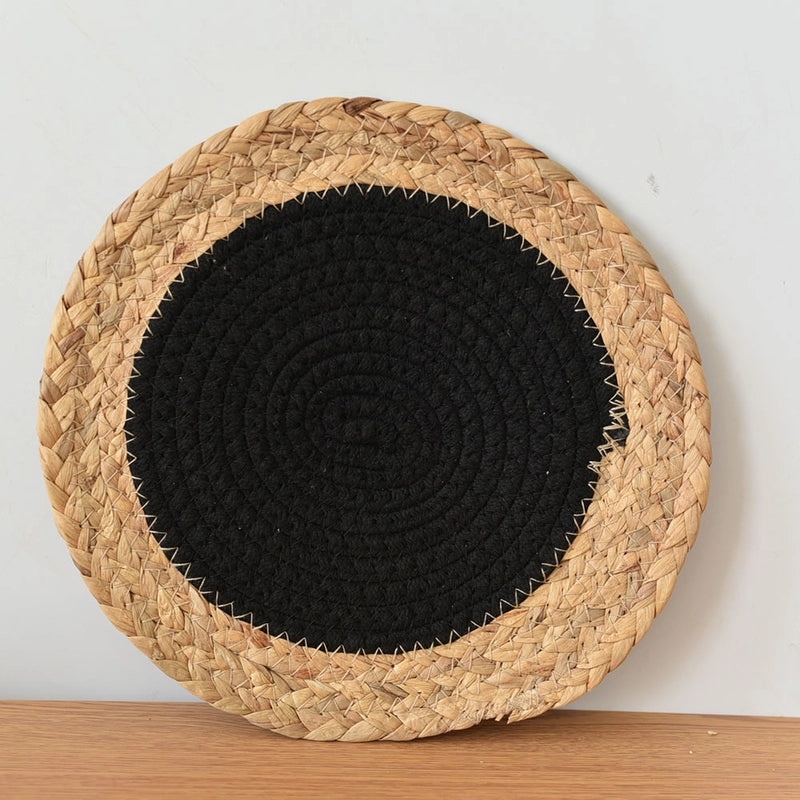 Cotton Rattan Placemat Single Piece for Casual Pastoral Dining|Home & Kitchen Tableware