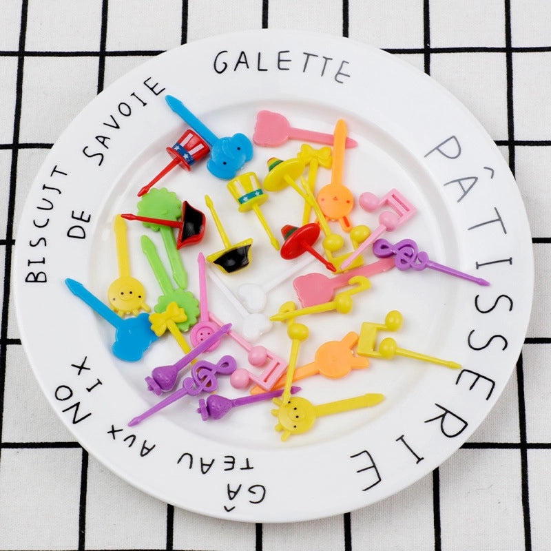 Cartoon Fruit Mini Fork Japanese Style Cute Kids Snack Pick|Kitchen & Dining Accessories