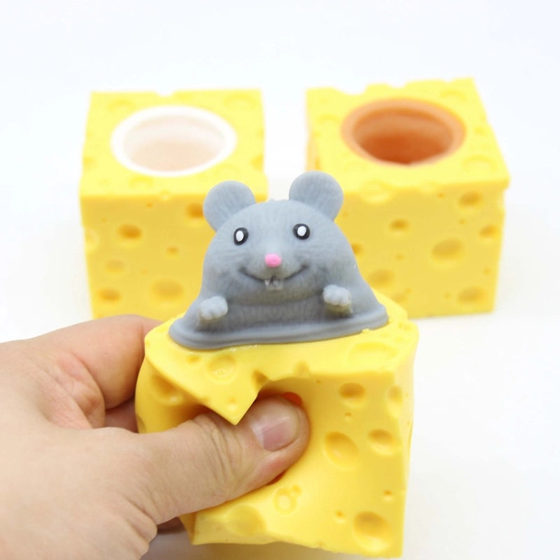 Cute Cheese Mouse Squeeze Toy|Stress Relief Toy