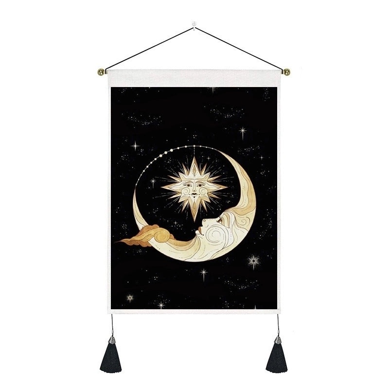 Vintage Starry Sky and Moon Wall Tapestry|Home Decor