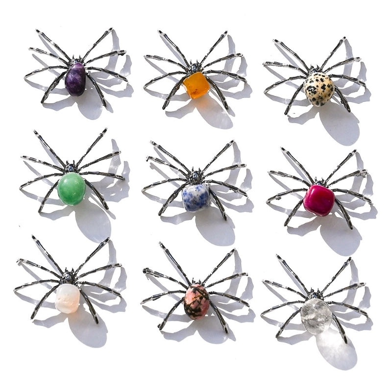 Halloween Spider Stone Ornaments Cool Novelty Artificial Decorations | Halloween Decorations